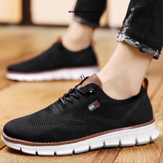 Zapatos ortopédicos modernos con malla